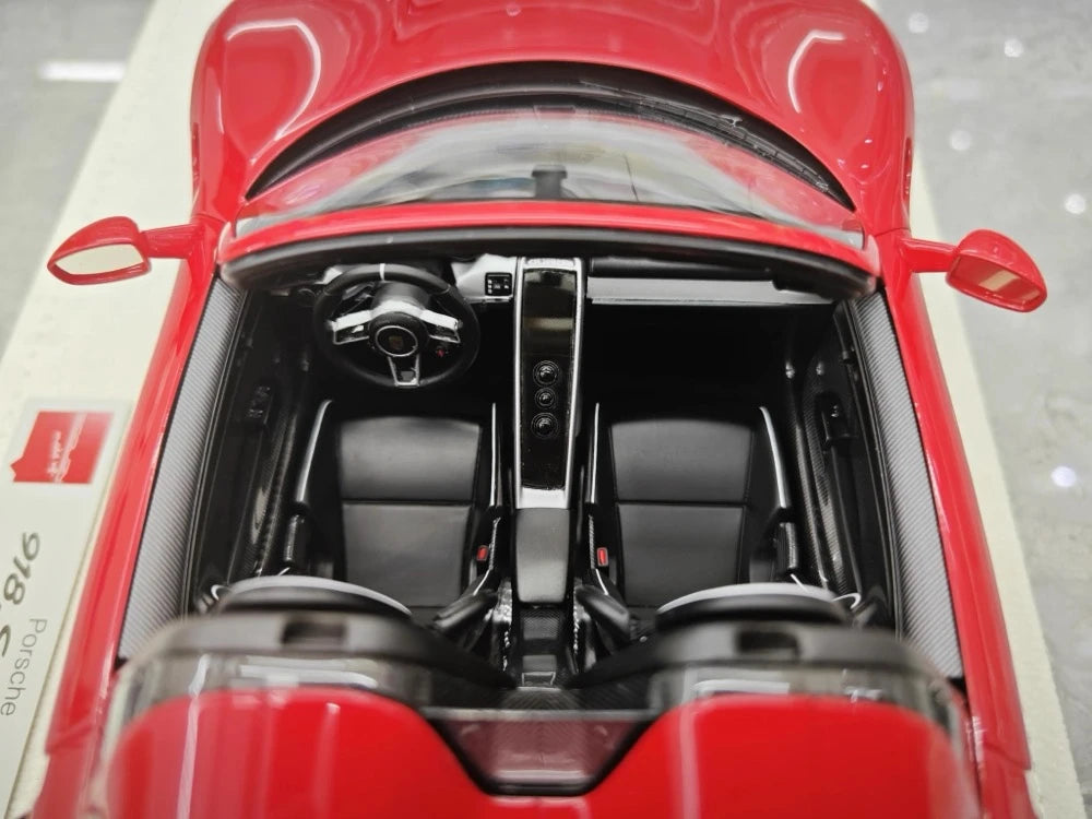[Make Up] 1:18 Porsche 2011 918 Spyder Red Model Car Resin