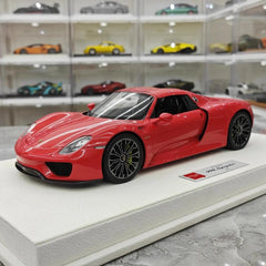 [Make Up] 1:18 Porsche 2011 918 Spyder Red Model Car Resin