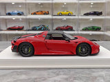 [Make Up] 1:18 Porsche 2011 918 Spyder rood & zwart modelauto Hars