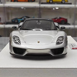 [Make Up] 1:18 Porsche 2011 918 Spyder Silver Model Car Resin