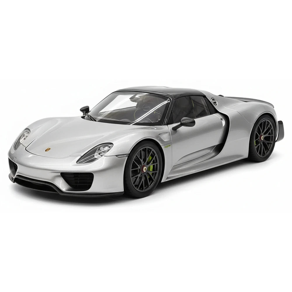 [Make Up] 1:18 Porsche 2011 918 Spyder Silver Model Car Resin