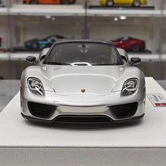 [Make Up] 1:18 Porsche 2011 918 Spyder Silver Model Car Resin