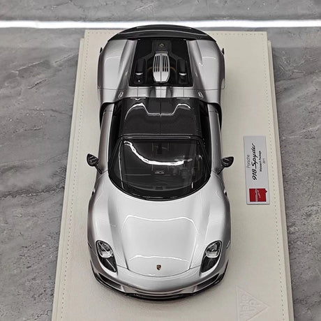 [Make Up] 1:18 Porsche 2011 918 Spyder argent voiture miniature Resin