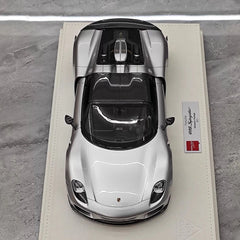 [Make Up] 1:18 Porsche 2011 918 Spyder Silver Model Car Resin