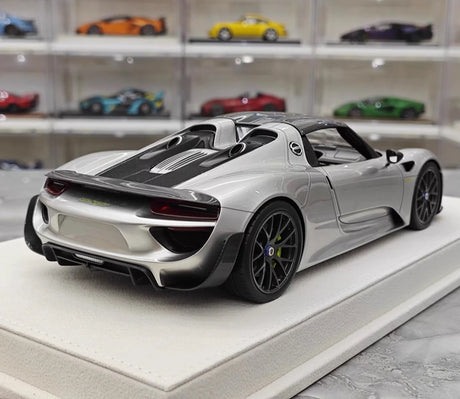 [Make Up] 1:18 Porsche 2011 918 Spyder argent voiture miniature Resin