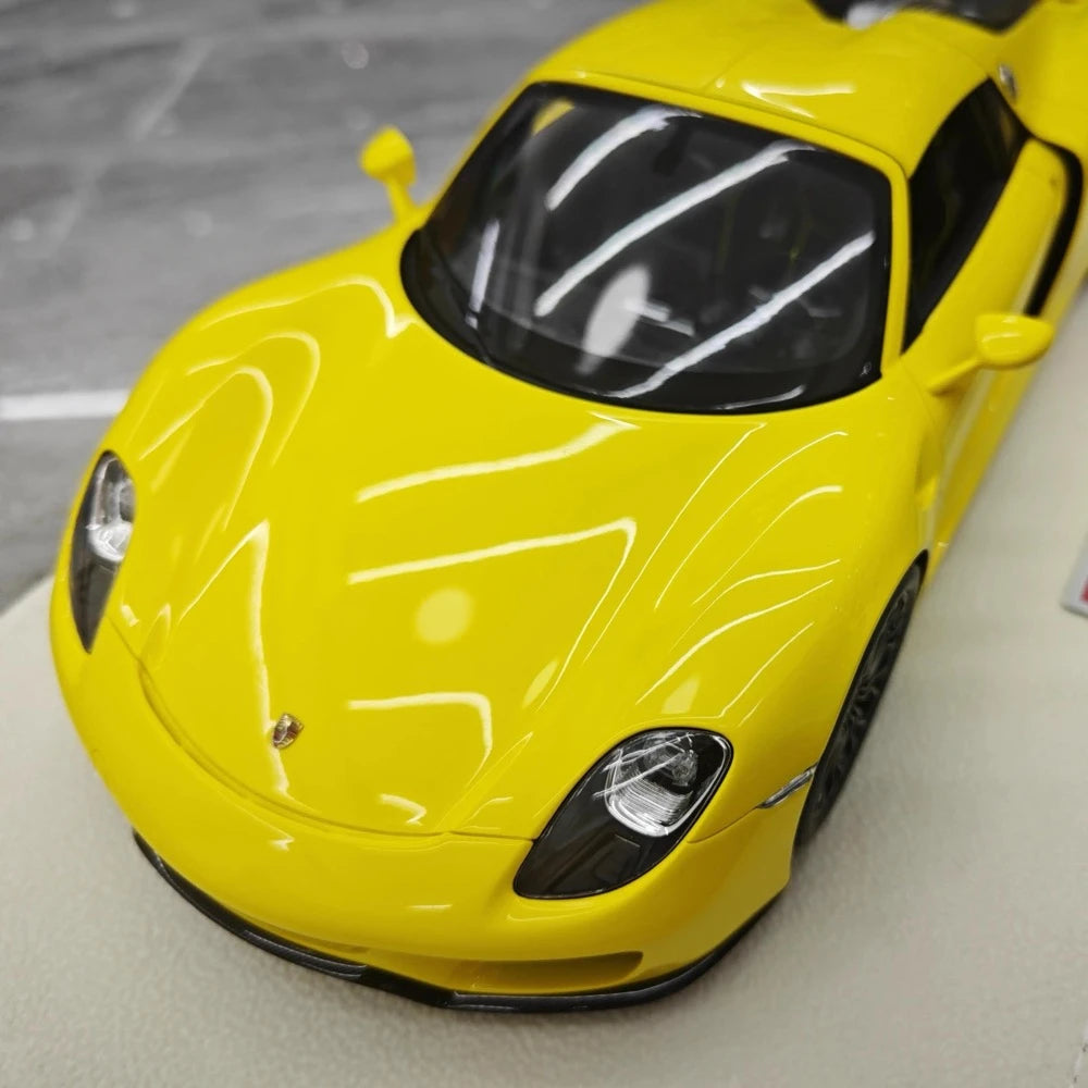 [Make Up] 1:18 Porsche 2011 918 Spyder Yellow Model Car Resin