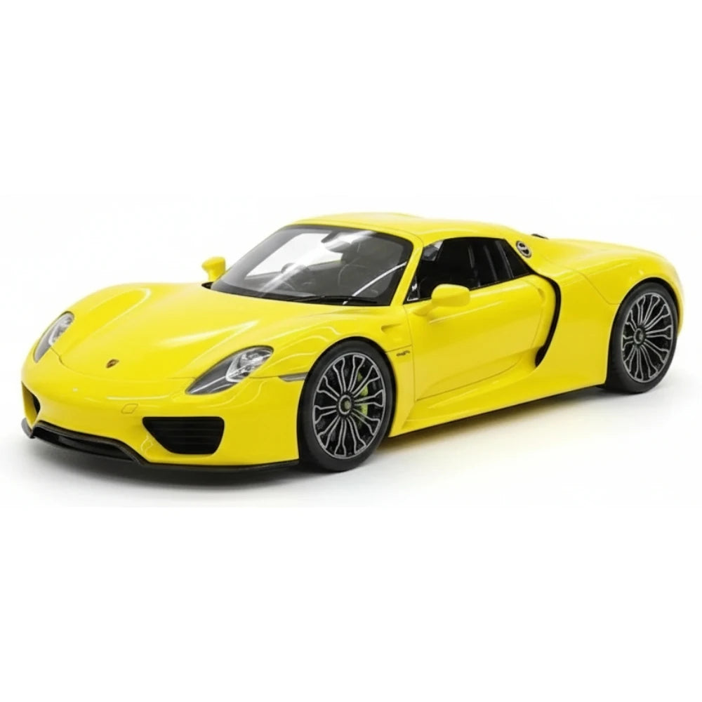[Make Up] 1:18 Porsche 2011 918 Spyder Yellow Model Car Resin
