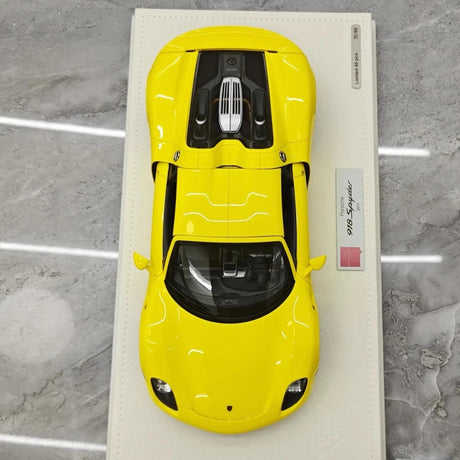 [Make Up] 1:18 Porsche 2011 918 Spyder jaune voiture miniature Resin