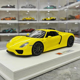 [Make Up] 1:18 Porsche 2011 918 Spyder Yellow Model Car Resin