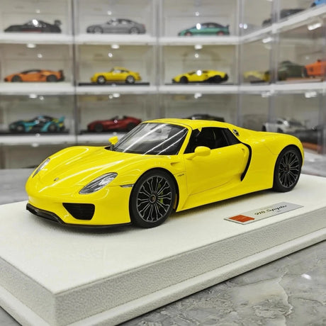 [Make Up] 1:18 Porsche 2011 918 Spyder jaune voiture miniature Resin