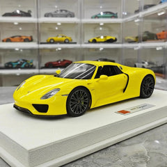 [Make Up] 1:18 Porsche 2011 918 Spyder Yellow Model Car Resin