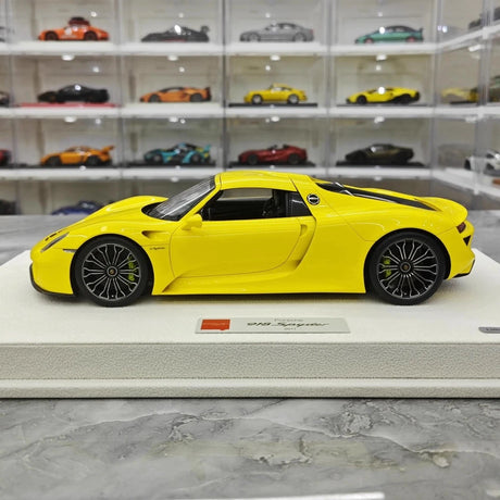 [Make Up] 1:18 Porsche 2011 918 Spyder jaune voiture miniature Resin