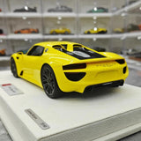[Make Up] 1:18 Porsche 2011 918 Spyder Yellow Model Car Resin
