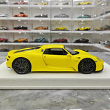 [Make Up] 1:18 Porsche 2011 918 Spyder Yellow Model Car Resin