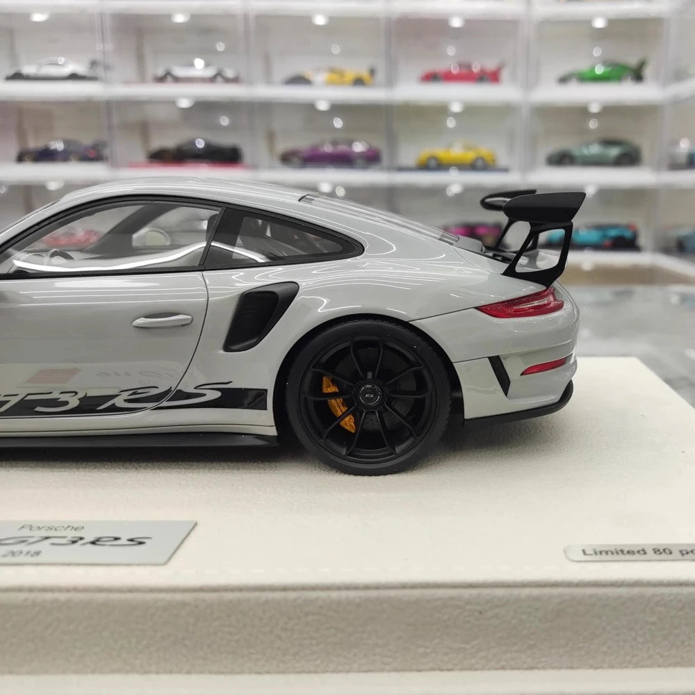 [Make Up] 1:18 Porsche 2020 991.2 911 GT3 RS Gray Model Car Resin
