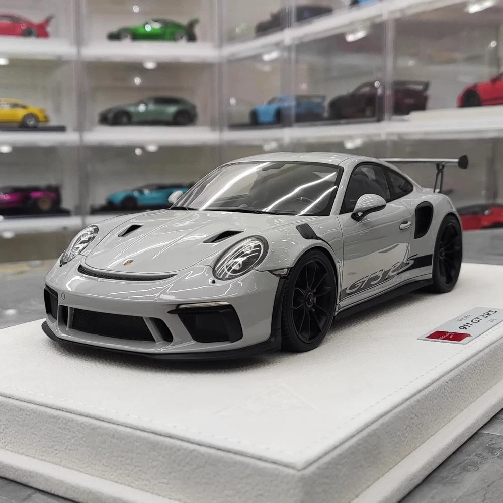 [Make Up] 1:18 Porsche 2020 991.2 911 GT3 RS Gray Model Car Resin