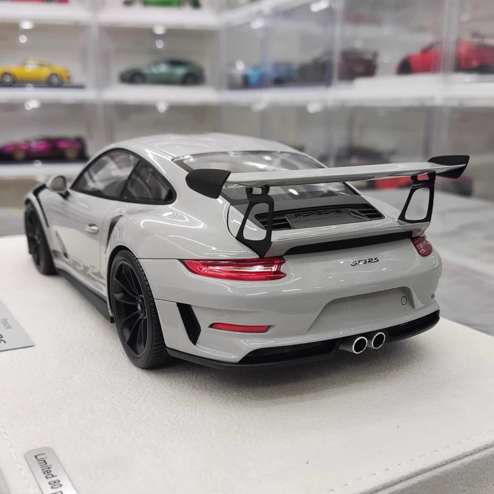 [Make Up] 1:18 Porsche 2020 991.2 911 GT3 RS Gray Model Car Resin