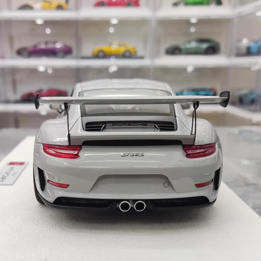 [Make Up] 1:18 Porsche 2020 991.2 911 GT3 RS Gray Model Car Resin