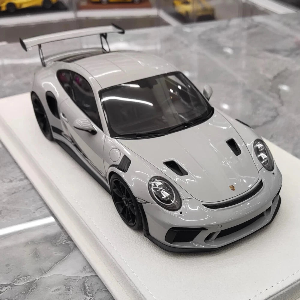 [Make Up] 1:18 Porsche 2020 991.2 911 GT3 RS Gray Model Car Resin