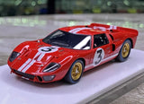 [Make Up] 1:43 Ford 1966 GT Mk.II #3 Le Mans 24H Model Car Die-Cast