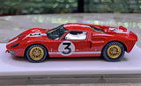 [Make Up] 1:43 Ford 1966 GT Mk.II #3 Le Mans 24H Model Car Die-Cast