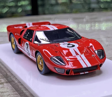 [Make Up] 1:43 Ford 1966 GT Mk.II #3 Le Mans 24H Model Car Die-Cast