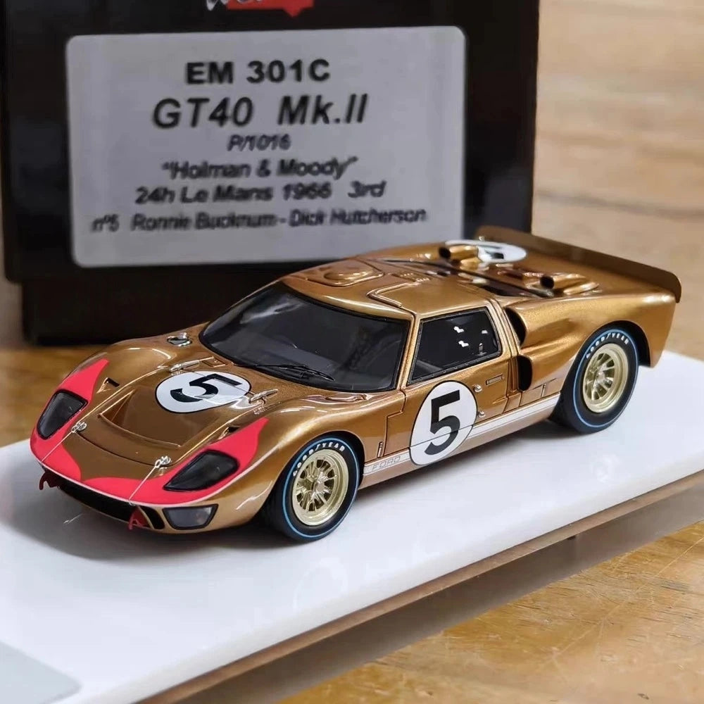 [Make Up] 1:43 Ford 1966 GT Mk.II #5 Le Mans 24H Model Car Die-Cast