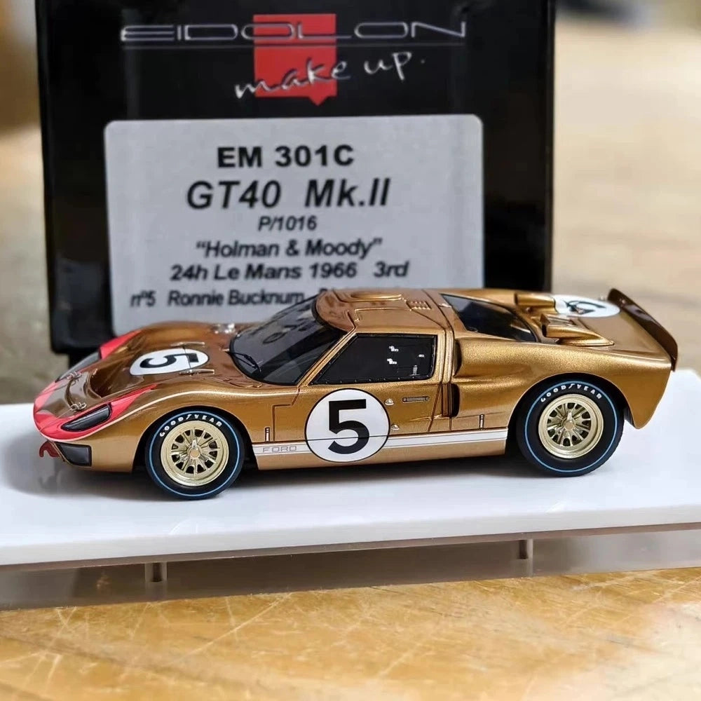[Make Up] 1:43 Ford 1966 GT Mk.II #5 Le Mans 24H Model Car Die-Cast