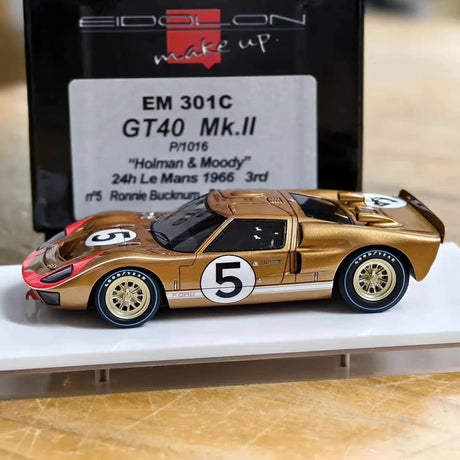 [Make Up] 1:43 Ford 1966 GT Mk.II #5 Le Mans 24H Model Car Die-Cast
