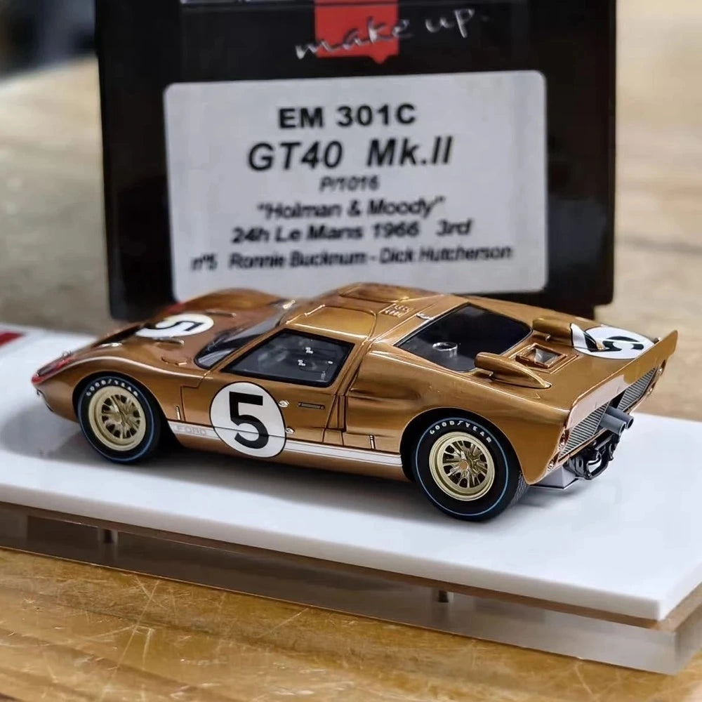 [Make Up] 1:43 Ford 1966 GT Mk.II #5 Le Mans 24H Model Car Die-Cast