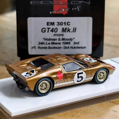 [Make Up] 1:43 Ford 1966 GT Mk.II #5 Le Mans 24H Model Car Die-Cast