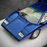 [Make Up] 1:43 Lamborghini 1975 Countach LP400 Blue Model Car Resin