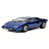 [Make Up] 1:43 Lamborghini 1975 Countach LP400 Blue Model Car Resin