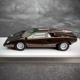 [Make Up] 1:43 Lamborghini 1975 Countach LP400 Brown Model Car Resin