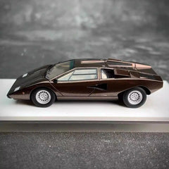 [Make Up] 1:43 Lamborghini 1975 Countach LP400 Brown Model Car Resin