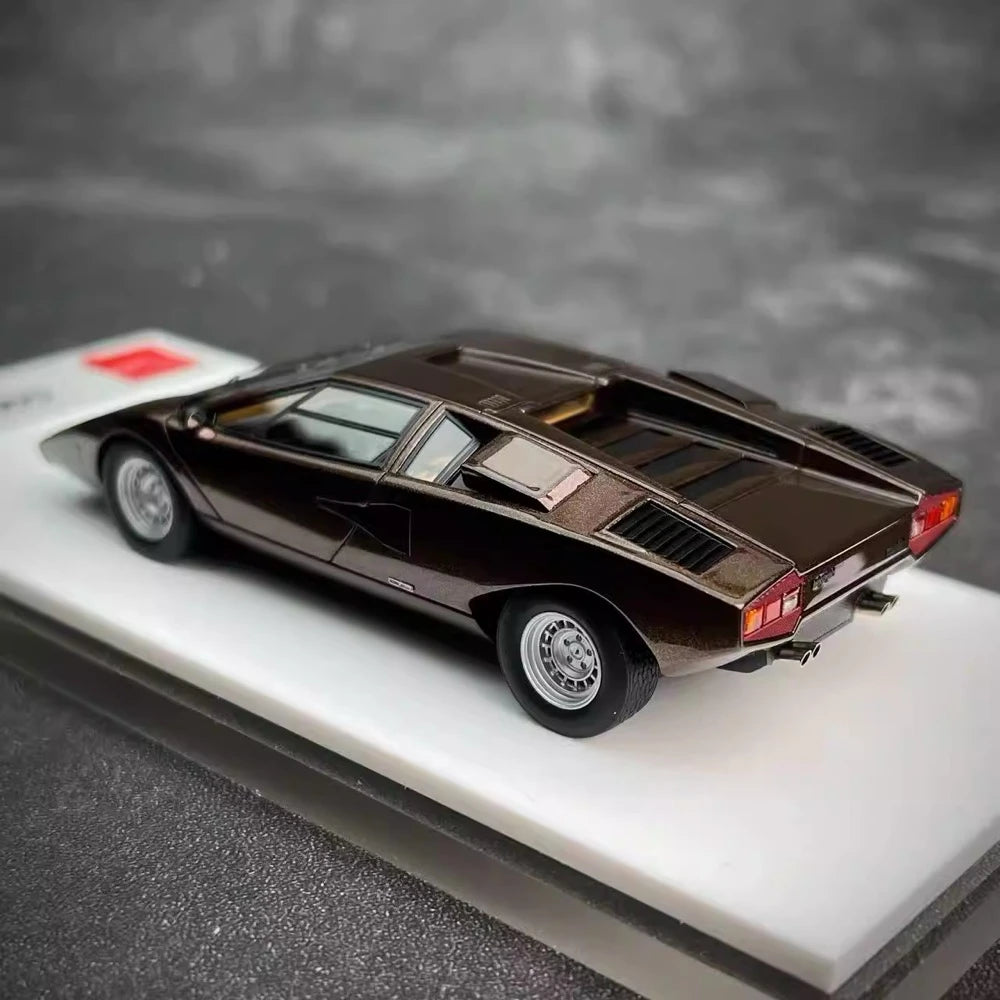 [Make Up] 1:43 Lamborghini 1975 Countach LP400 Brown Model Car Resin
