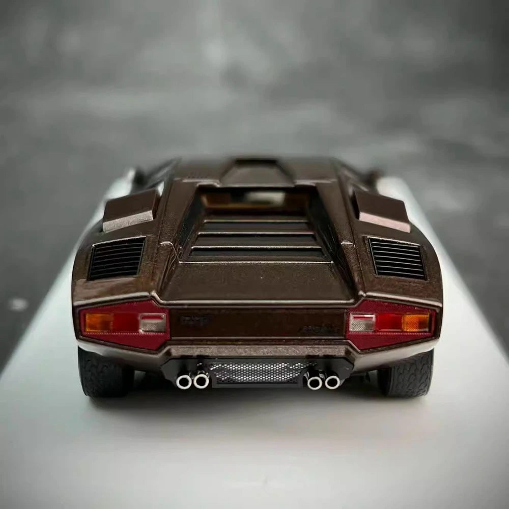 [Make Up] 1:43 Lamborghini 1975 Countach LP400 Brown Model Car Resin