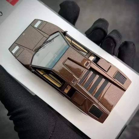 [Make Up] 1:43 Lamborghini 1975 Countach LP400 bruin modelauto Hars