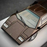 [Make Up] 1:43 Lamborghini 1975 Countach LP400 Brown Model Car Resin