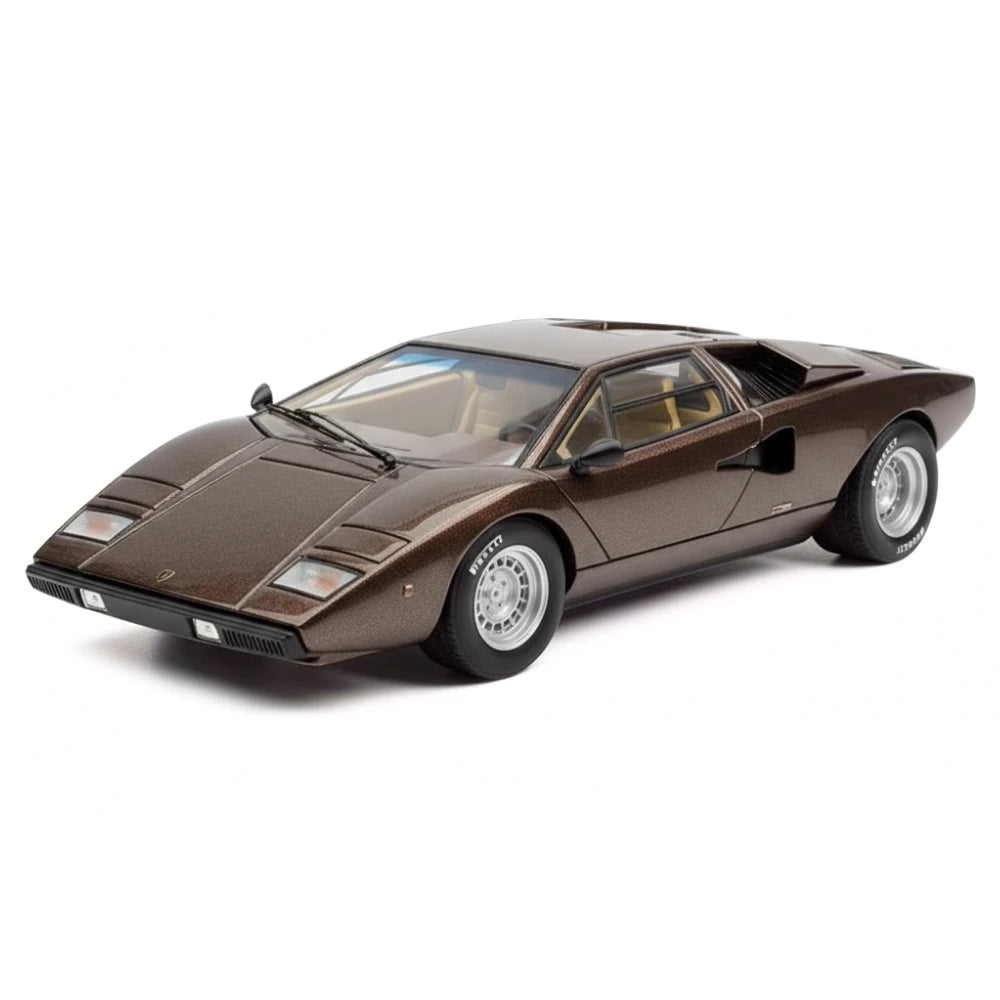 [Make Up] 1:43 Lamborghini 1975 Countach LP400 Brown Model Car Resin