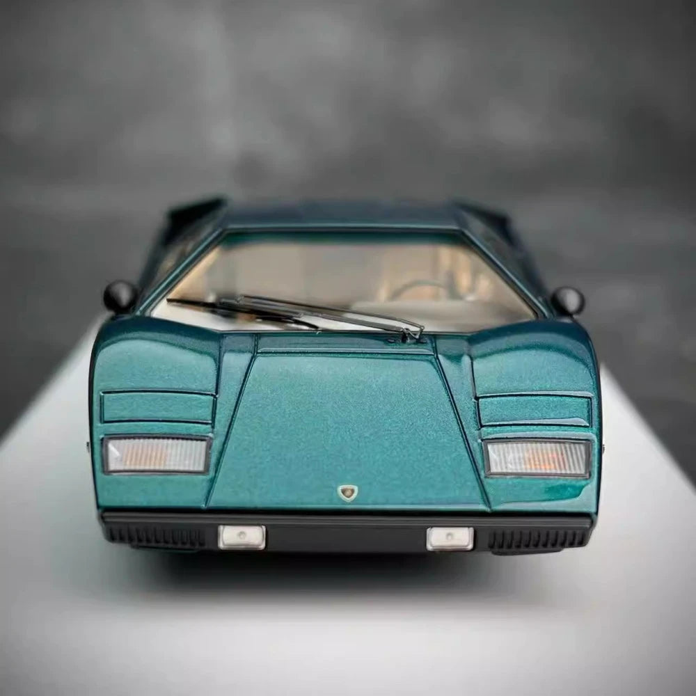 [Make Up] 1:43 Lamborghini 1975 Countach LP400 Green Model Car Resin