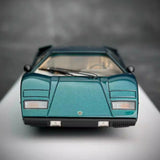 [Make Up] 1:43 Lamborghini 1975 Countach LP400 vihreä pienoismalli Hartsi