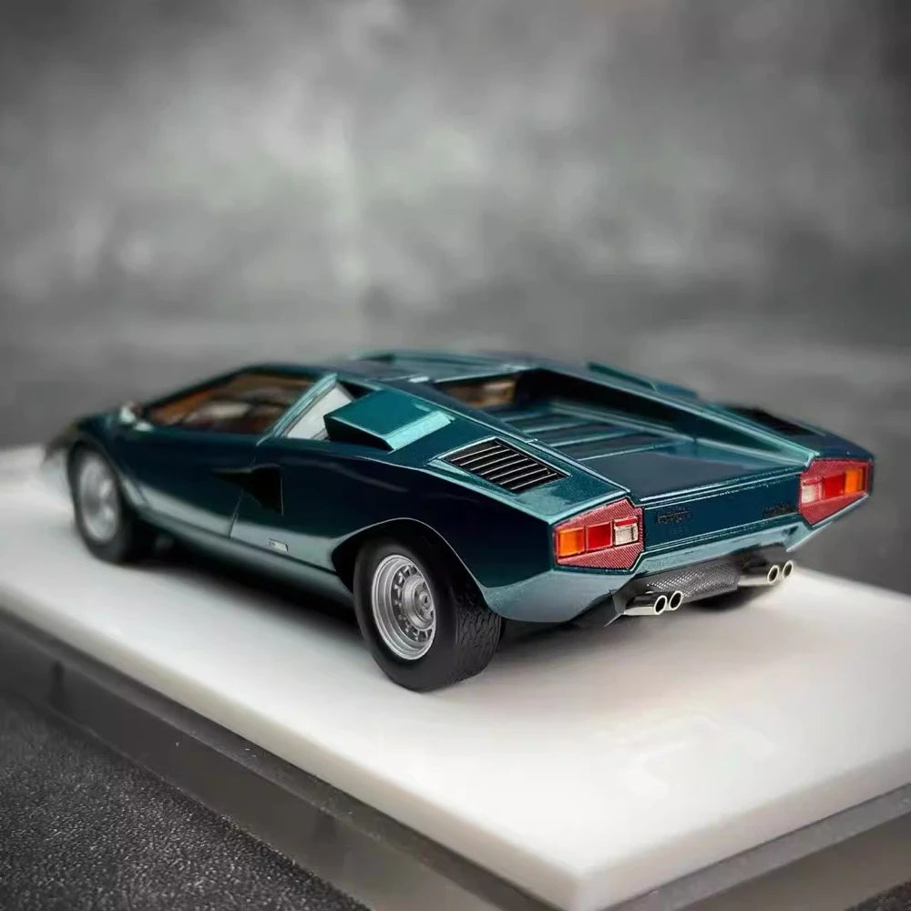 [Make Up] 1:43 Lamborghini 1975 Countach LP400 Green Model Car Resin