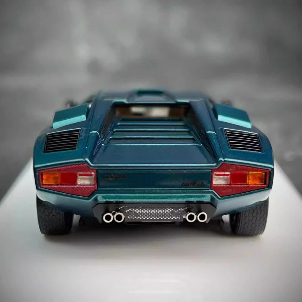 [Make Up] 1:43 Lamborghini 1975 Countach LP400 Green Model Car Resin