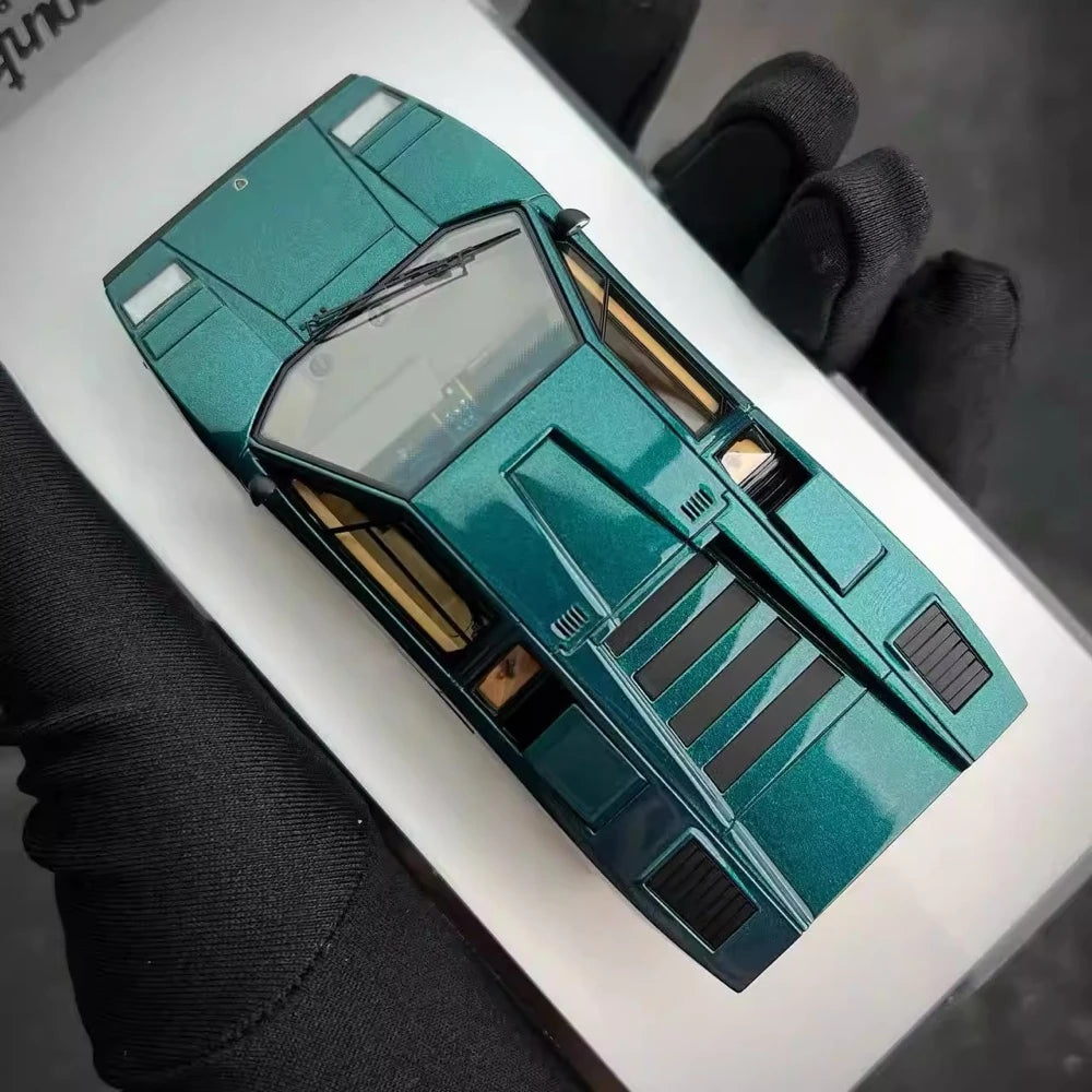 [Make Up] 1:43 Lamborghini 1975 Countach LP400 Green Model Car Resin