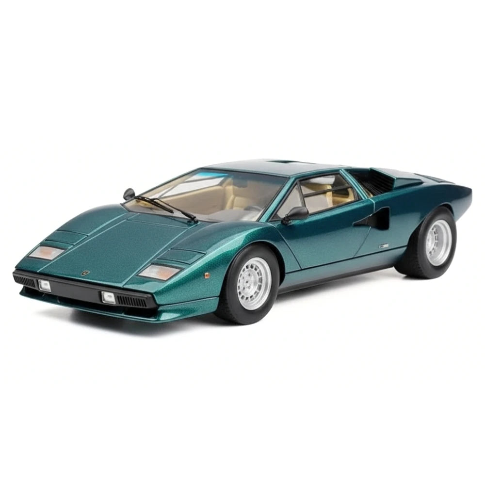 [Make Up] 1:43 Lamborghini 1975 Countach LP400 Green Model Car Resin