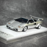 [Make Up] 1:43 Lamborghini 1980 Countach LP400S Silver Model Car Resin