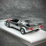 [Make Up] 1:43 Lamborghini 1980 Countach LP400S Silver Model Car Resin