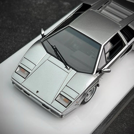 [Make Up] 1:43 Lamborghini 1980 Countach LP400S zilver modelauto Hars