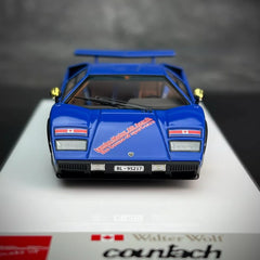 [Make Up] 1:43 Lamborghini 1982 Countach LP500S Blue Model Car Resin